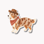 Cowboy Dog Sticker