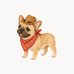 Cowboy Dog Sticker