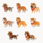 Cowboy Dog Sticker