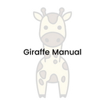 Paper Flower Giraffe Manual & Template - 5x7, 8x8, 8x10, 9x9, & 12x12