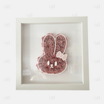 Paper Flower Bunny Manual & Template - 5x7, 8x8, 8x10, 9x9, & 12x12