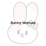 Paper Flower Bunny Manual & Template - 5x7, 8x8, 8x10, 9x9, & 12x12